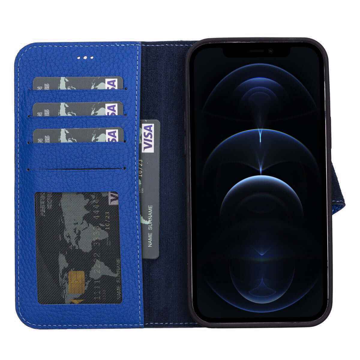 Bayelon iPhone 13 Pro Max Leather Detachable Wallet Case