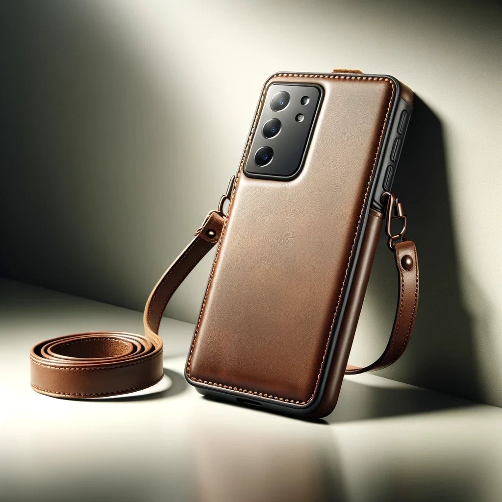 Galaxy S23 Ultra Crossbody Leather Case by Bayelon