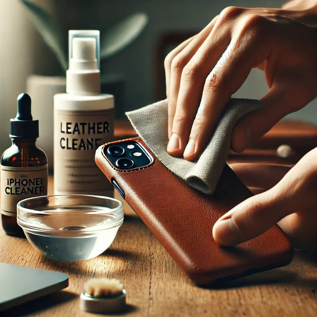 How to Clean Leather iPhone Case - Bayelon