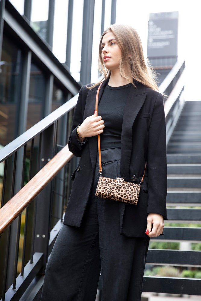 Bayelon Nexora Strap Leather Wallet for Modern Women