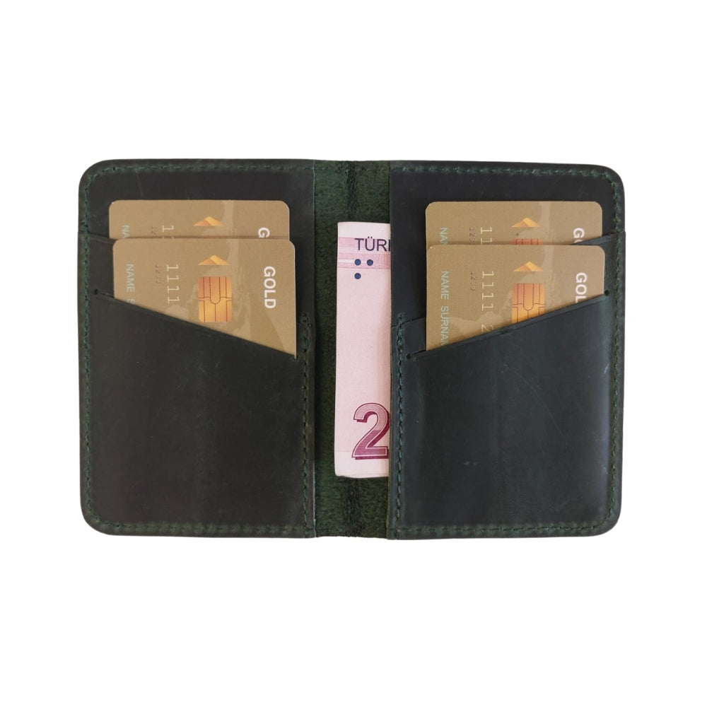 Bayelon Enrico Premium Leather Card Holder Dark Green