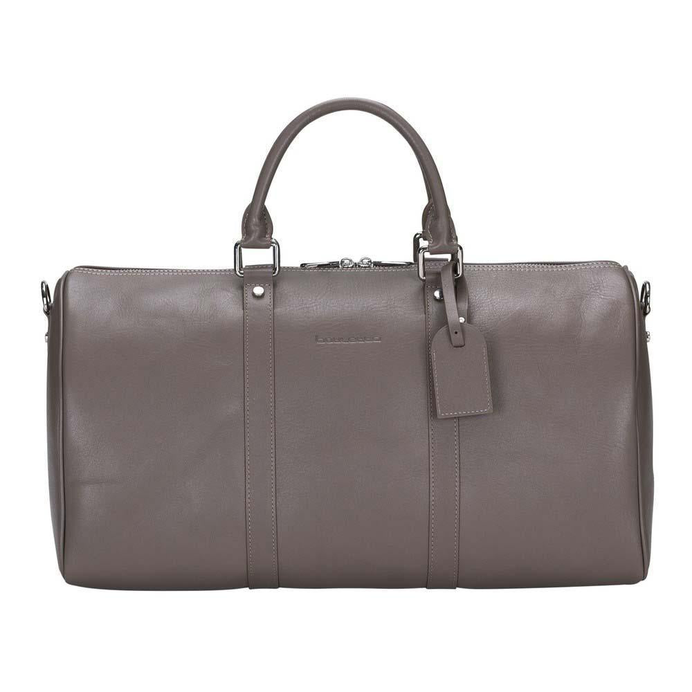 Bayelon Caira Leather Weekend Duffle Bag - Elegant & Spacious Large Mink
