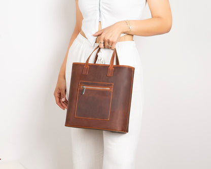 UnBranded Valetto Leather Tote Bag