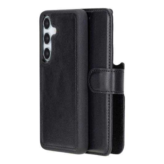 Bouletta Magic Samsung Galaxy S25 Detachable Leather Wallet Case Black