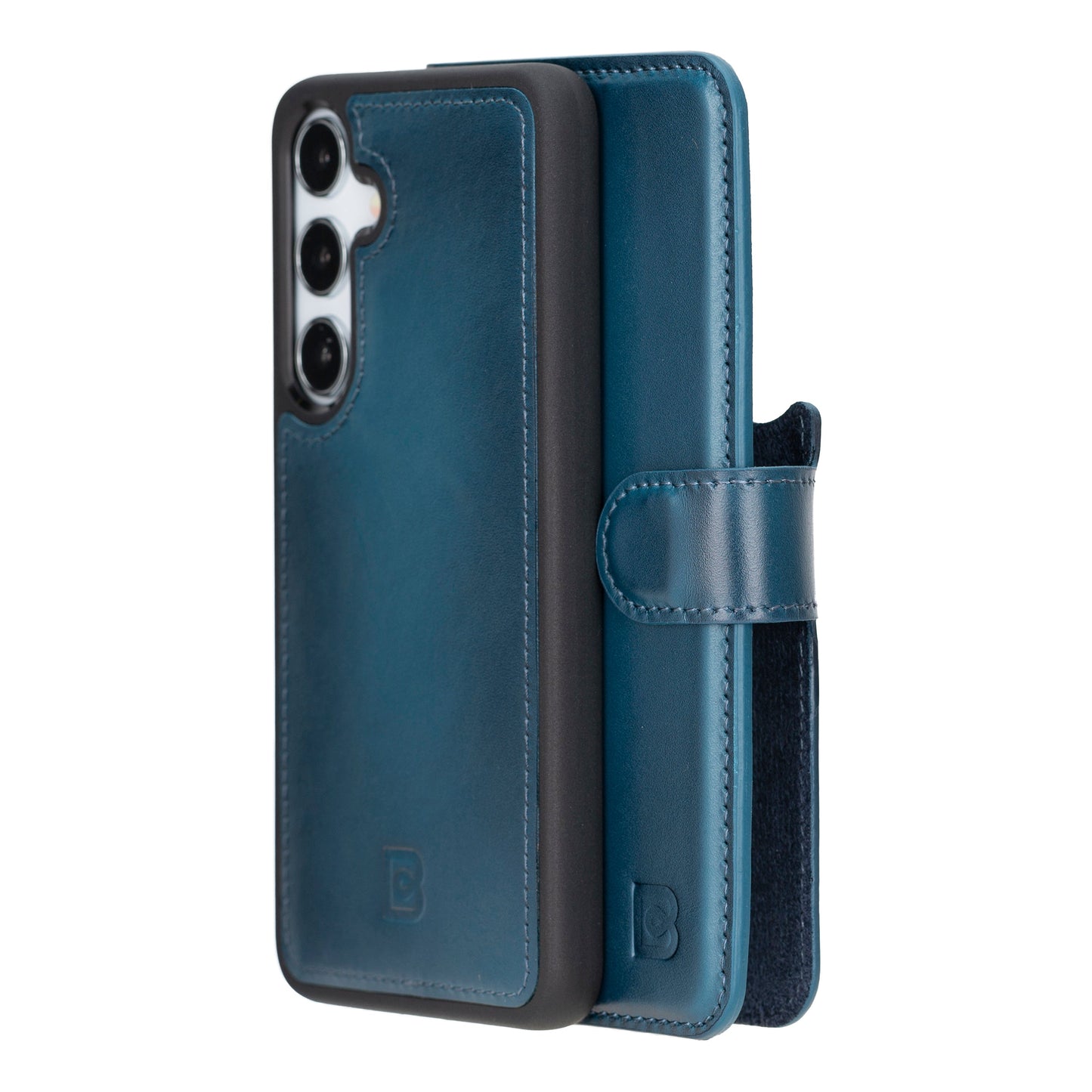 Bouletta Magic Detachable Leather Wallet Case for Samsung Galaxy S24 Blue