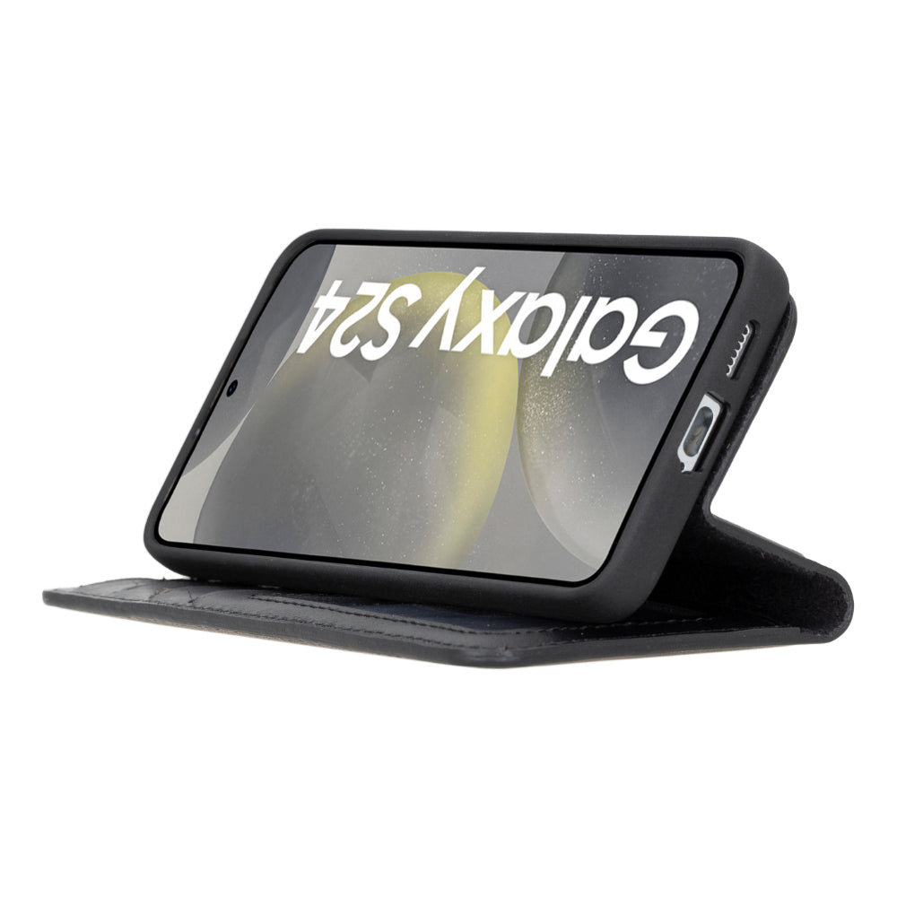 Bayelon Magic Samsung Galaxy S25 Detachable Leather Wallet Case