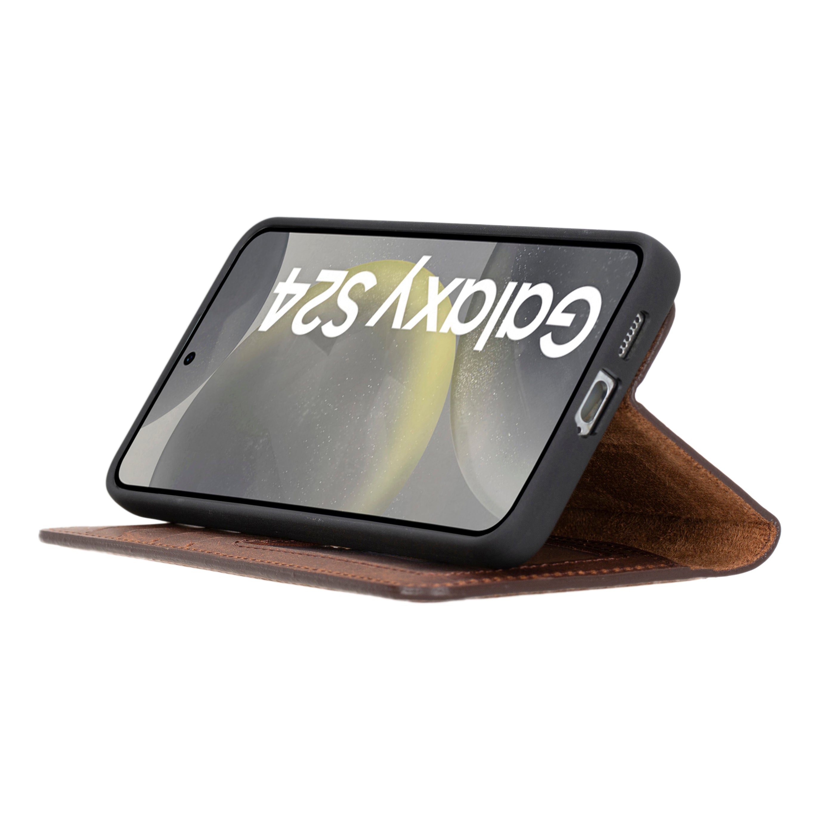 Bayelon Magic Samsung Galaxy S24 Detachable Leather Wallet Case