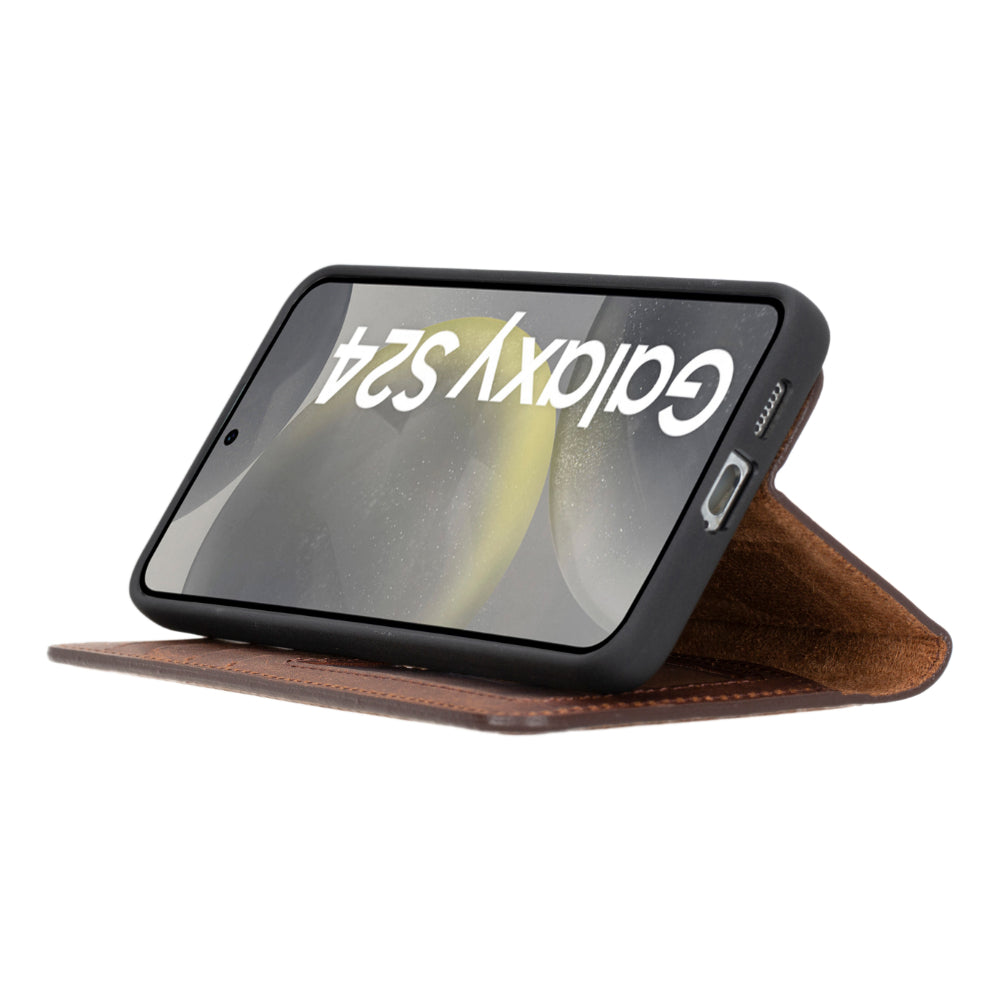 Bayelon Magic Leather Wallet Case for Samsung Galaxy S25 Plus