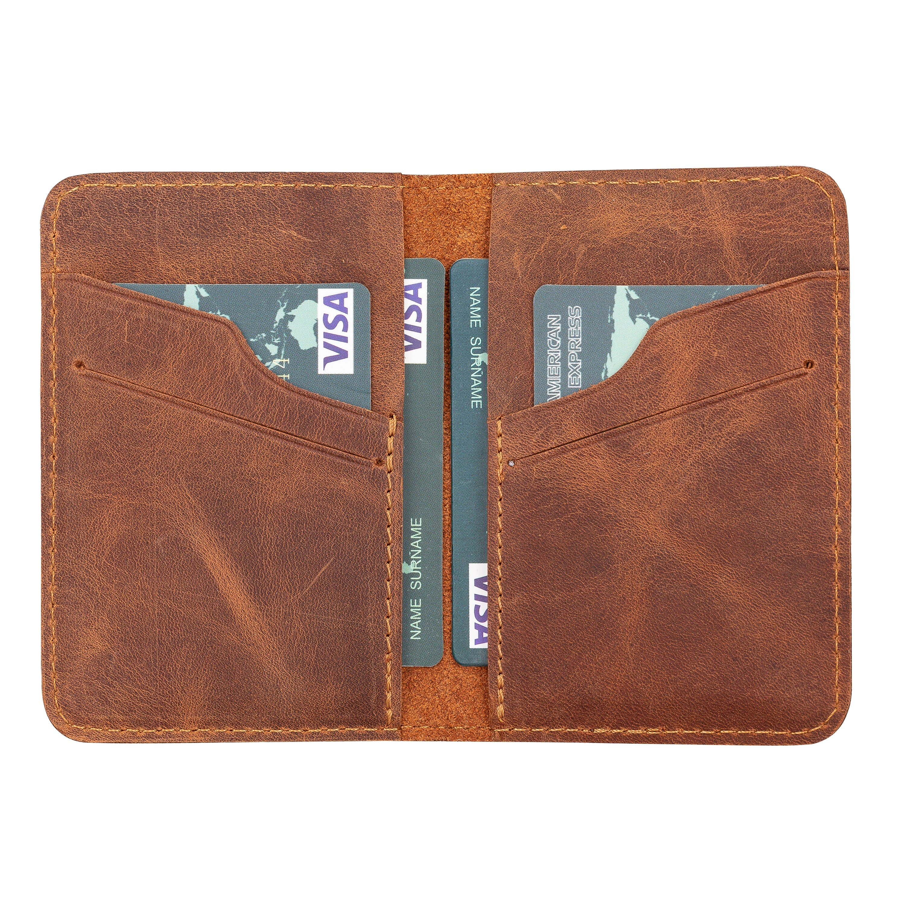 Bayelon Enrico Premium Leather Card Holder Moccasin