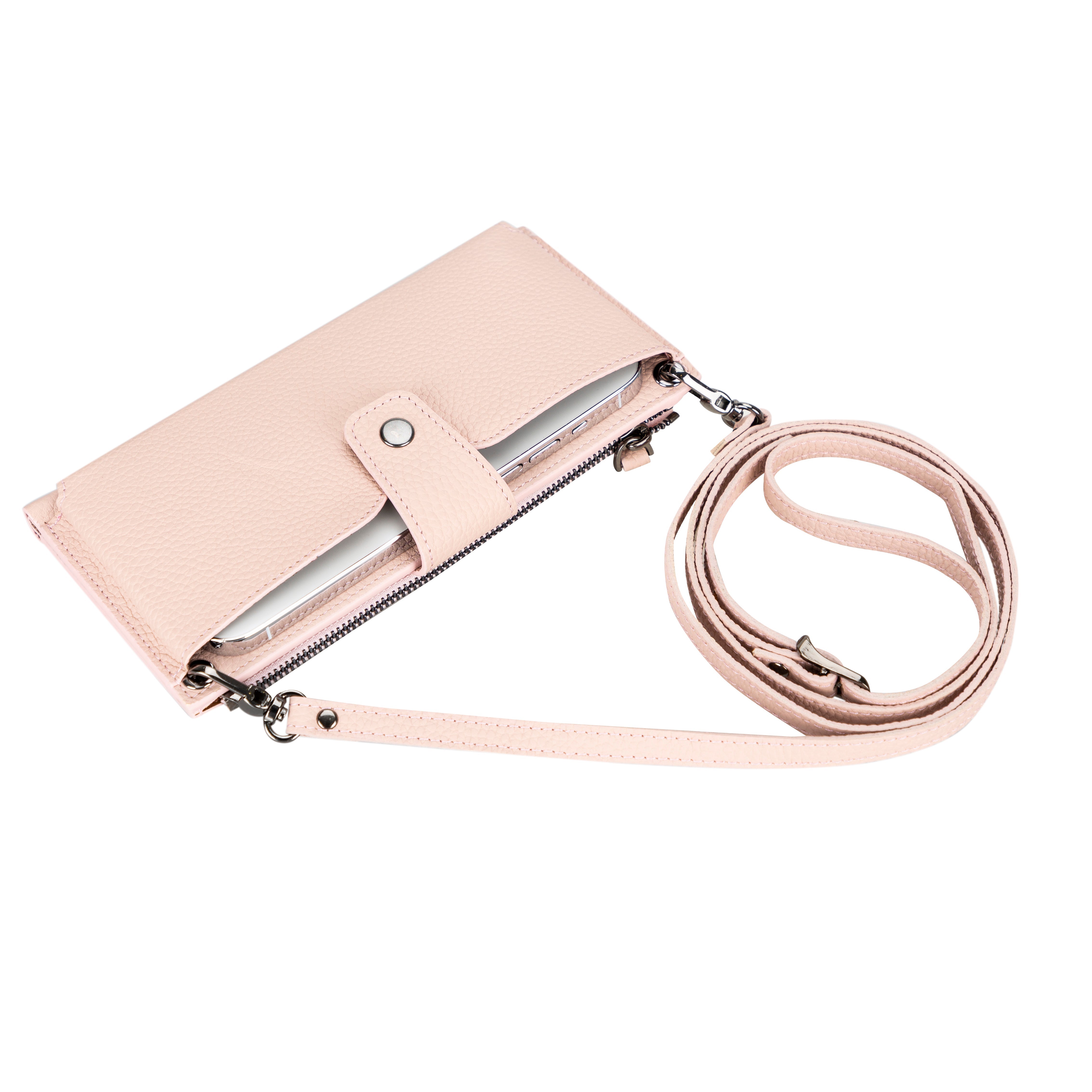 Bayelon Lozan Strap Leather Wallet for Modern Women Salmon