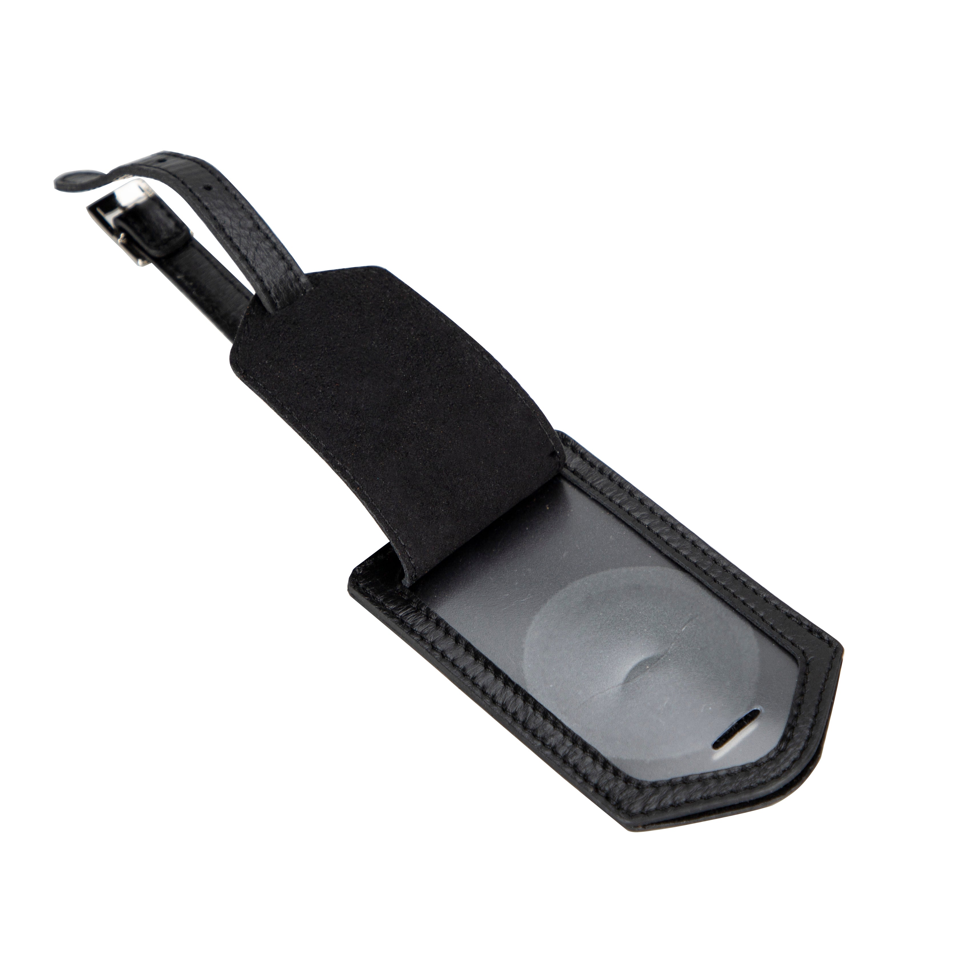 Bayelon Fluento Leather Luggage Tag with AirTag Integration