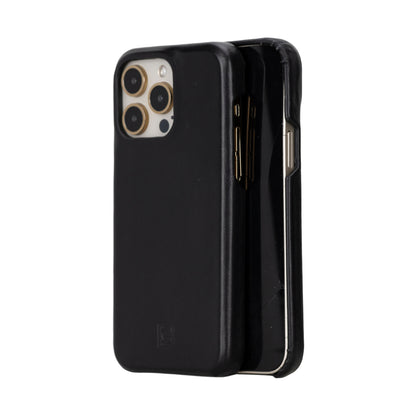 UnBranded F360 iPhone 16 Pro Leather Case Black