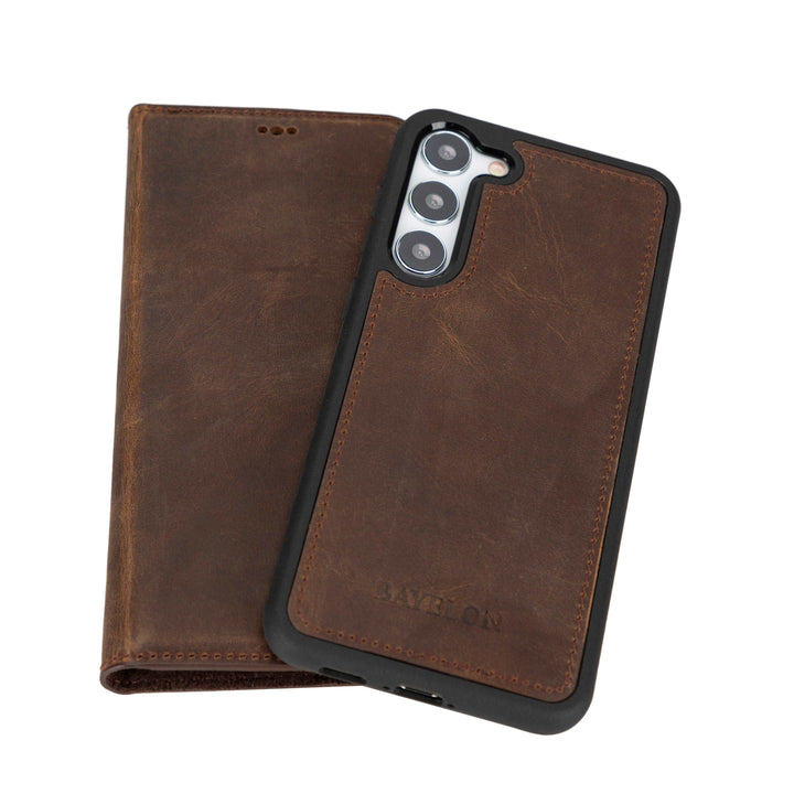 Bayelon Samsung Galaxy S23 / S23 Plus / S23 Ultra Detachable Leather Wallet Case