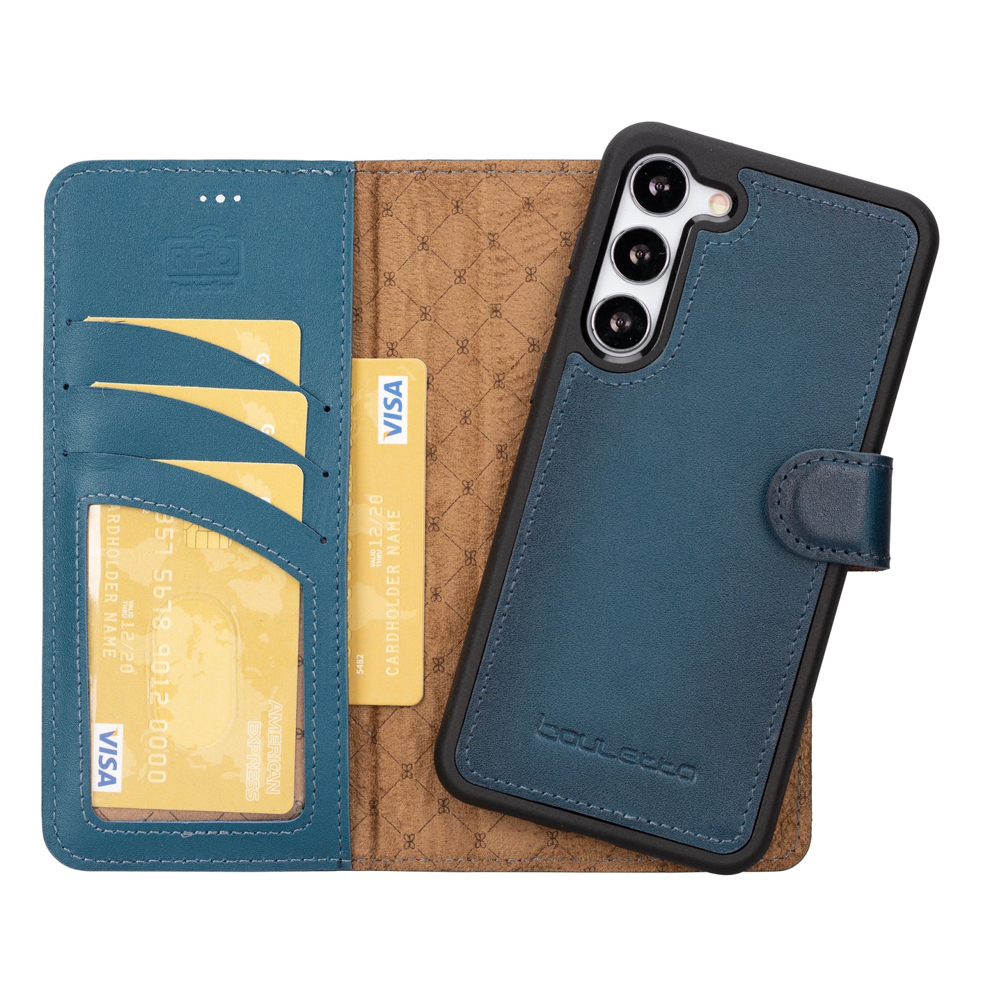 Bouletta Magic Samsung Galaxy S25 Plus Leather Detachable Wallet Case Blue