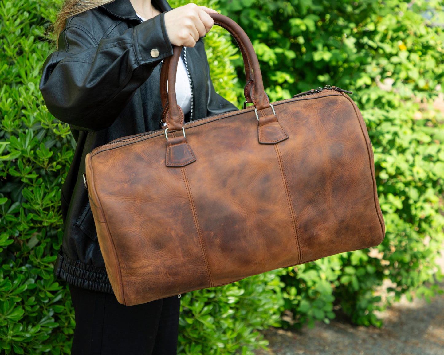 Bouletta Dolly Leather Weekend Duffle Bag