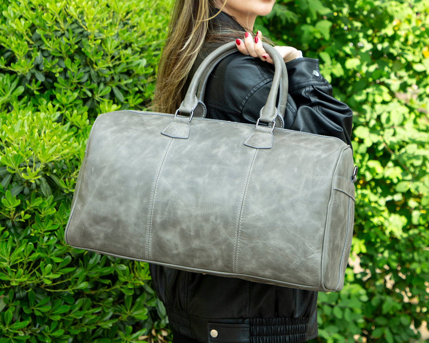 Bouletta Dolly Leather Weekend Duffle Bag