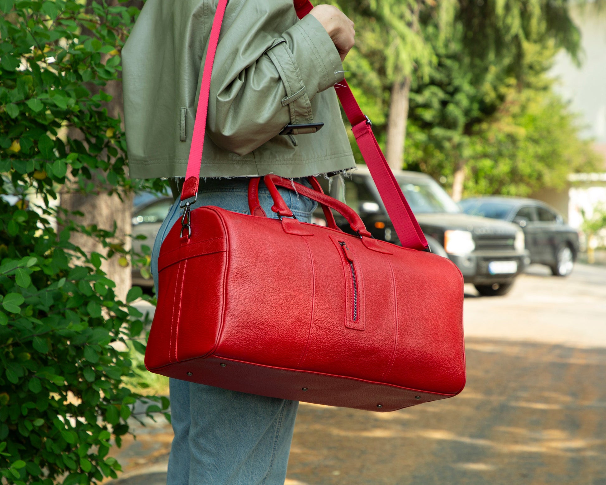 Bouletta Dolly Leather Weekend Duffle Bag