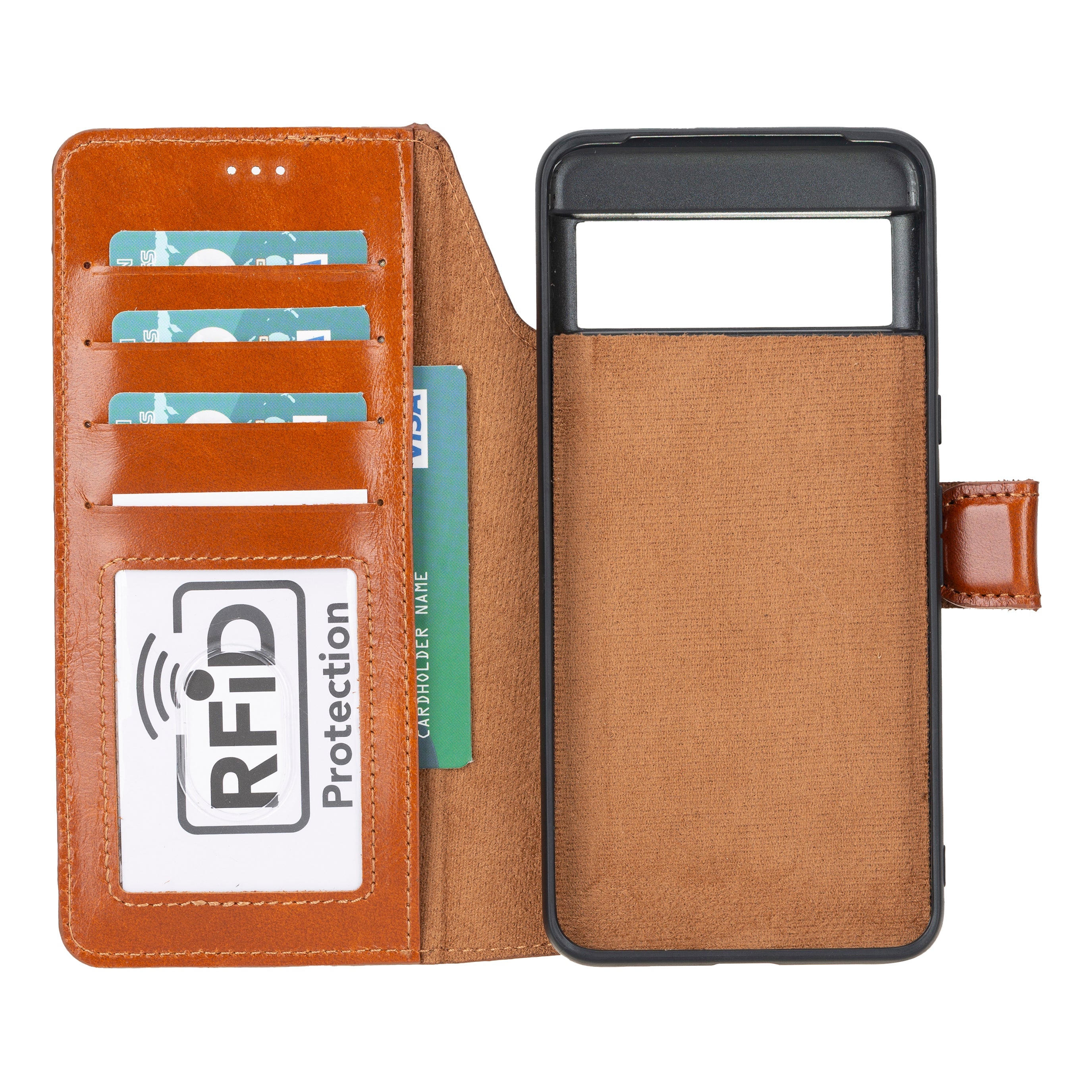 Bayelon Magic Google Pixel 8 Series Leather Detachable Case