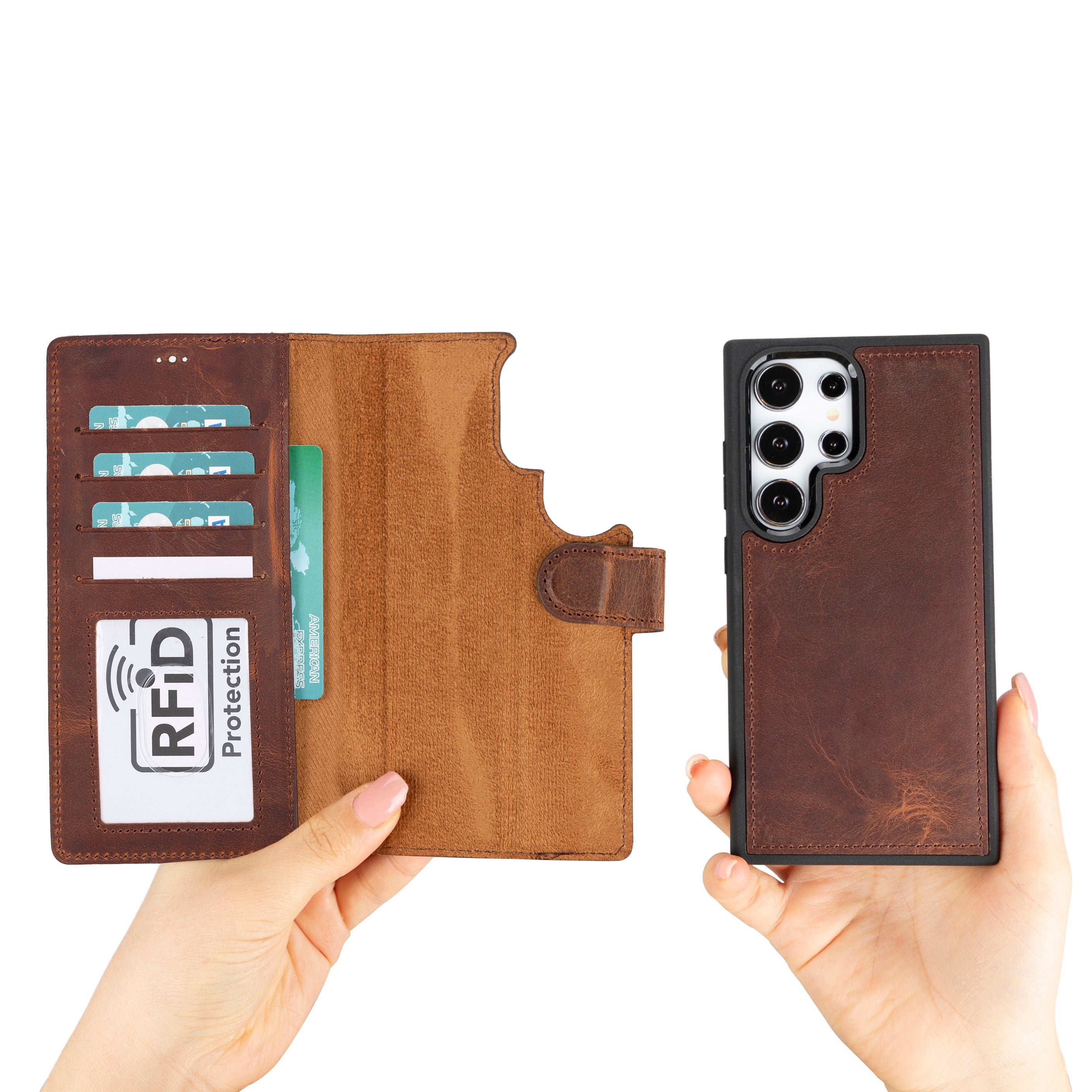 Bayelon Magic Samsung Galaxy S25 Ultra Leather Wallet Case