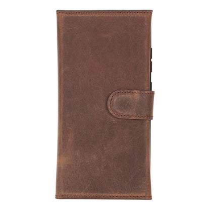 Bayelon Bayelon Tri-Fold Leather Wallet Case for Galaxy S25 Ultra - RFID