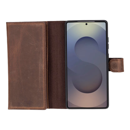 Bayelon Bayelon Tri-Fold Leather Wallet Case for Galaxy S25 Ultra - RFID