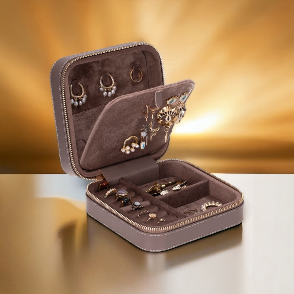 Bayelon Amanda Genuine Leather Jewelry Box