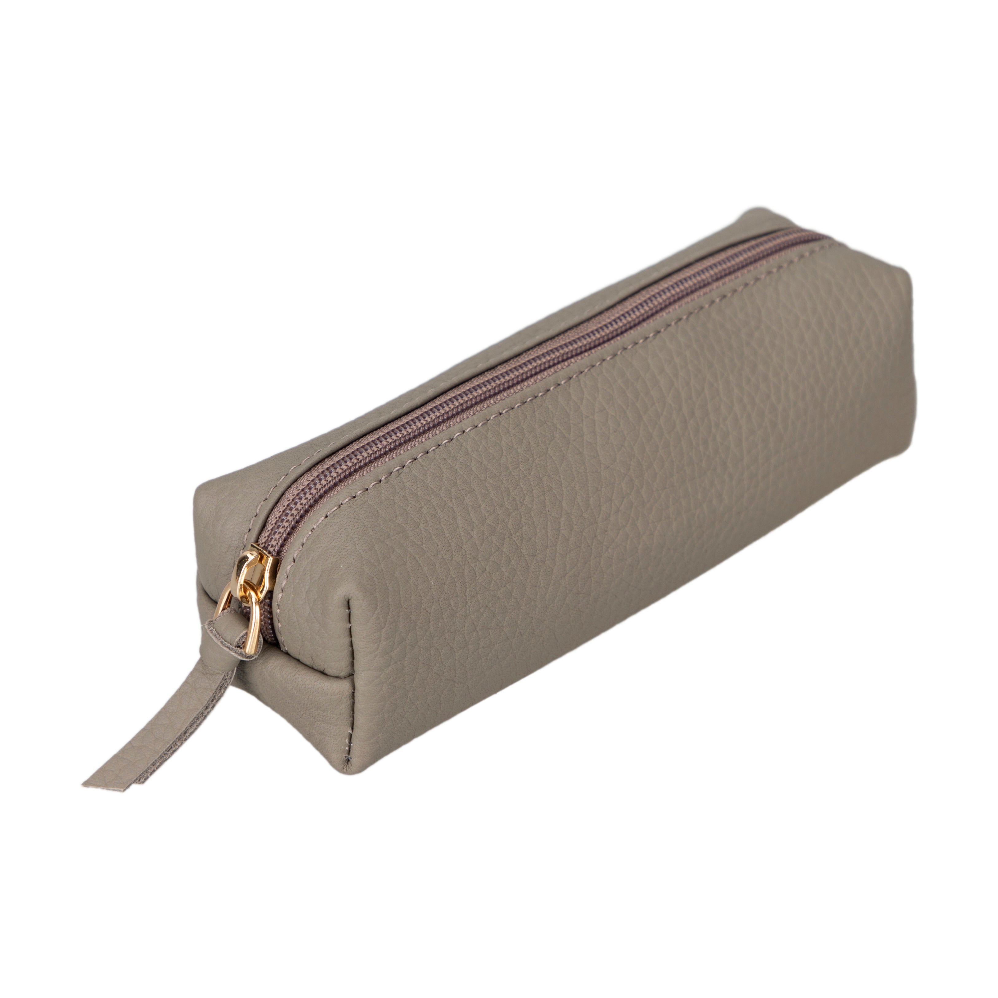 Bayelon Multibox Genuine Leather Pencil Case Sandy Brown