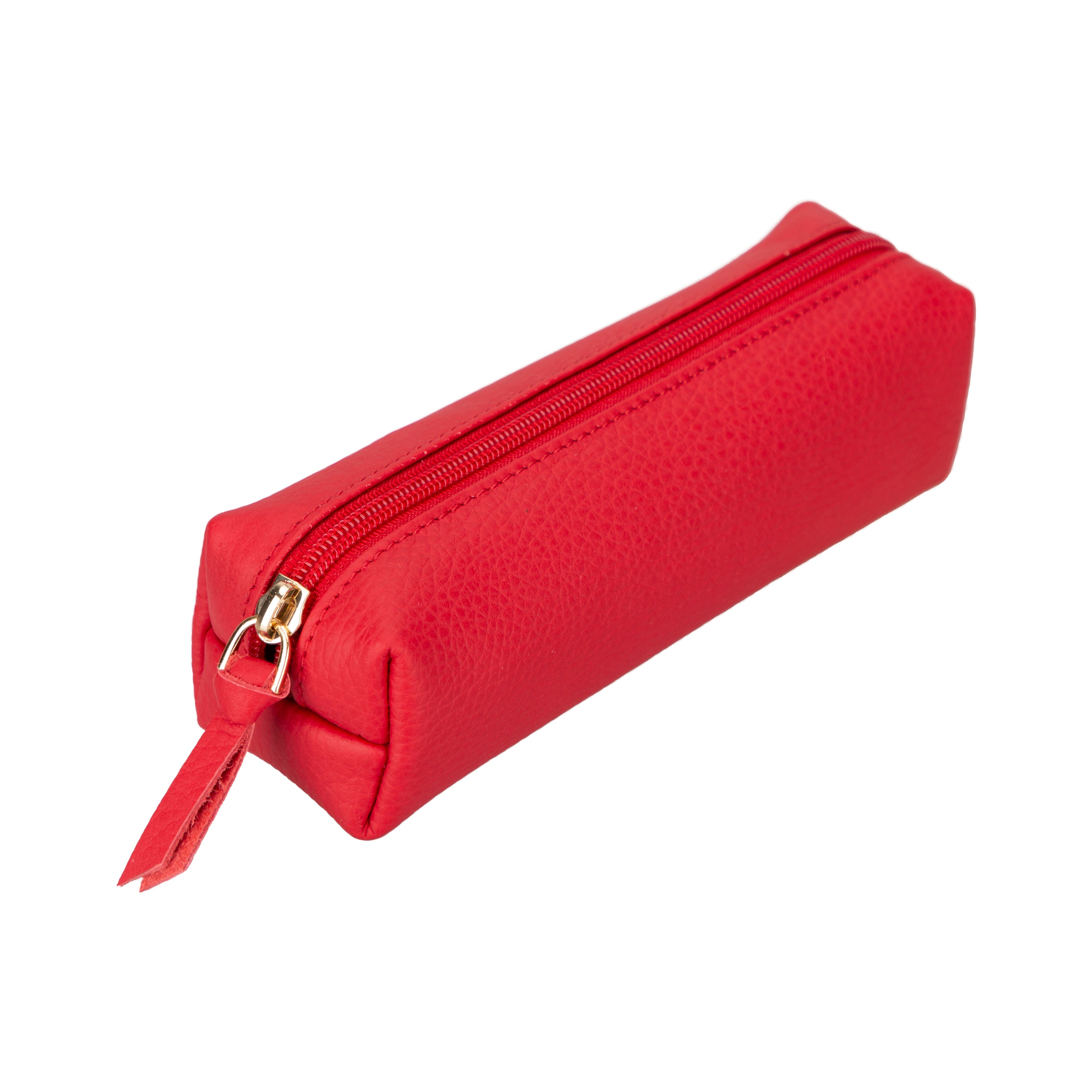 Bayelon Multibox Genuine Leather Pencil Case Ruby Red