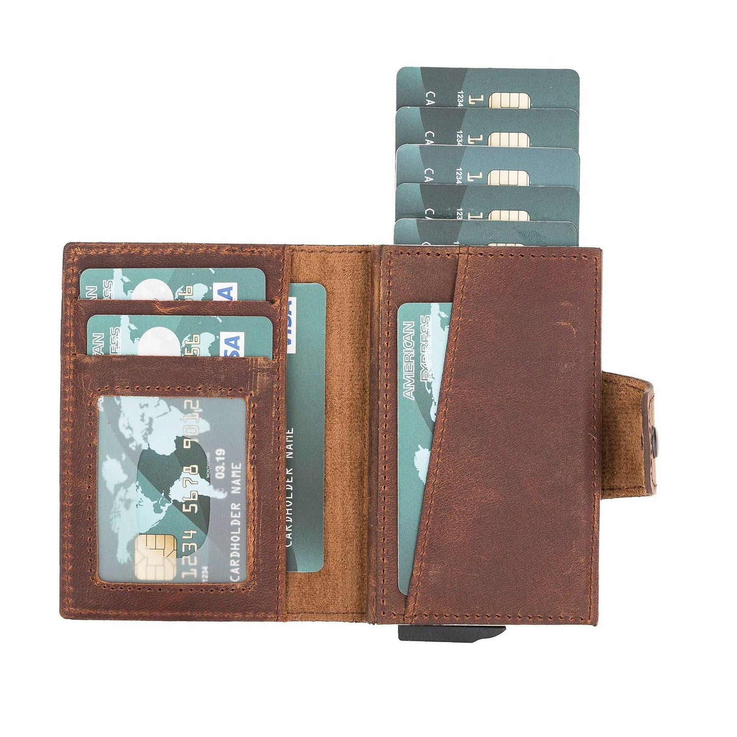 Bayelon Detachable Leather Wallet & Card Holder