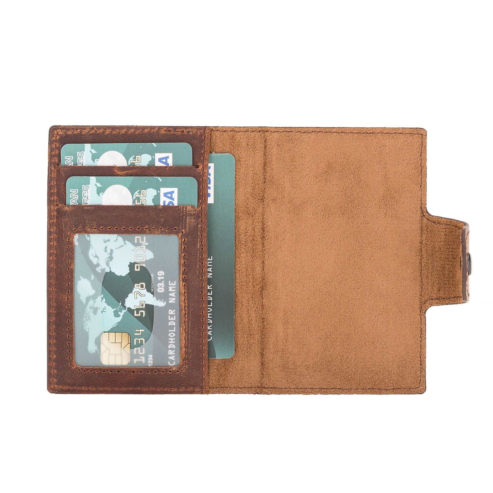 Bayelon Detachable Leather Wallet & Card Holder