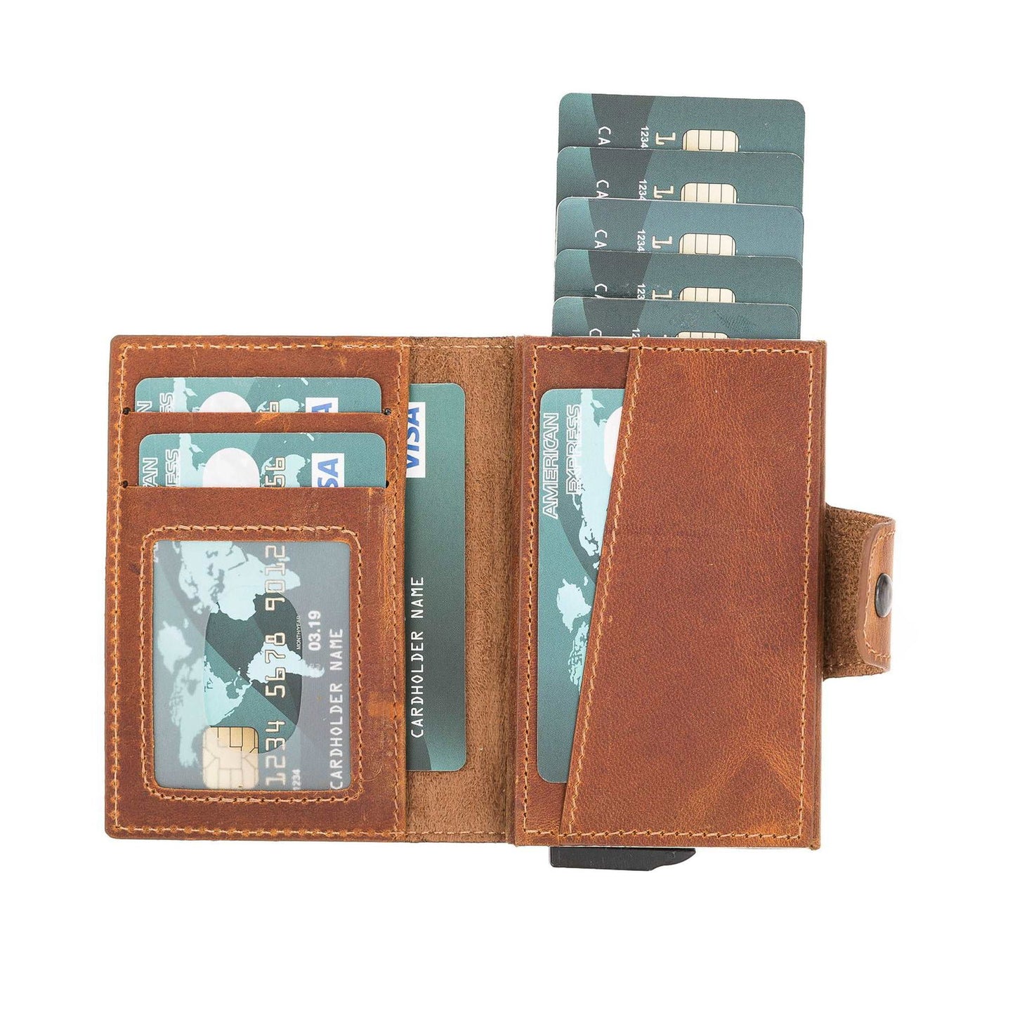 Bayelon Detachable Leather Wallet & Card Holder