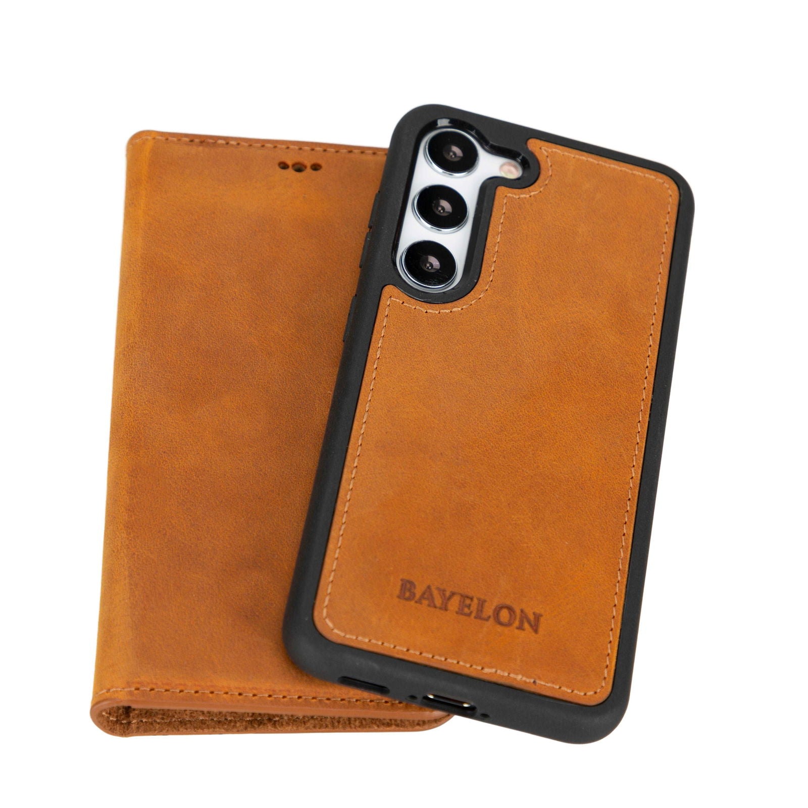Bayelon Samsung Galaxy S23 Series Detachable Leather Wallet Case