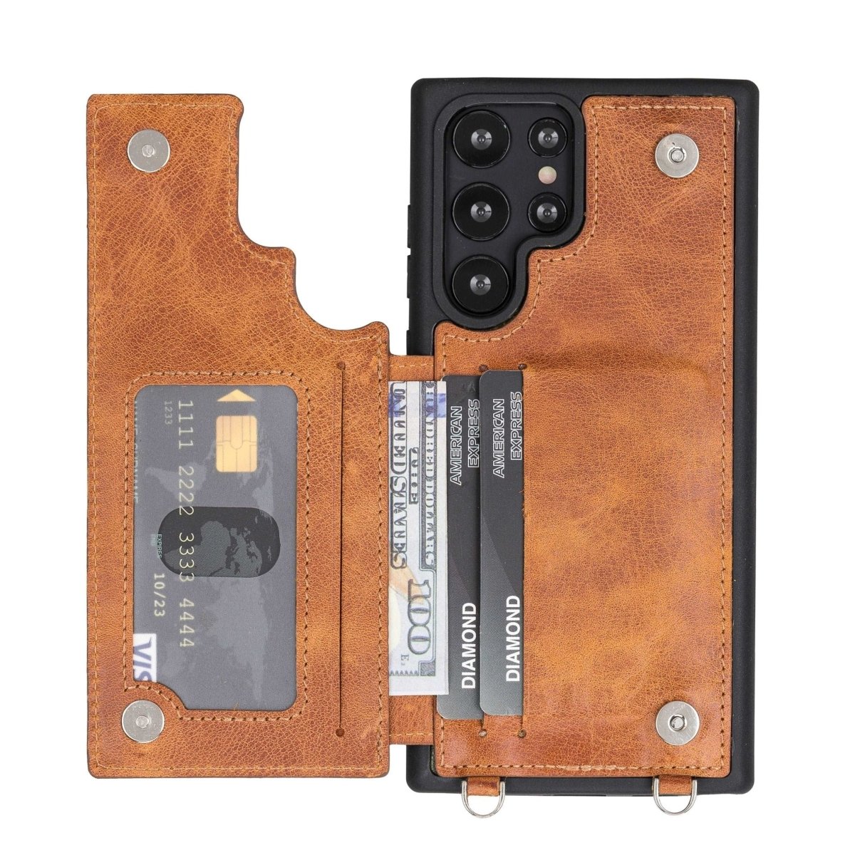 Bayelon Crossbody Leather Phone Case For Samsung S23 Ultra - Bayelon