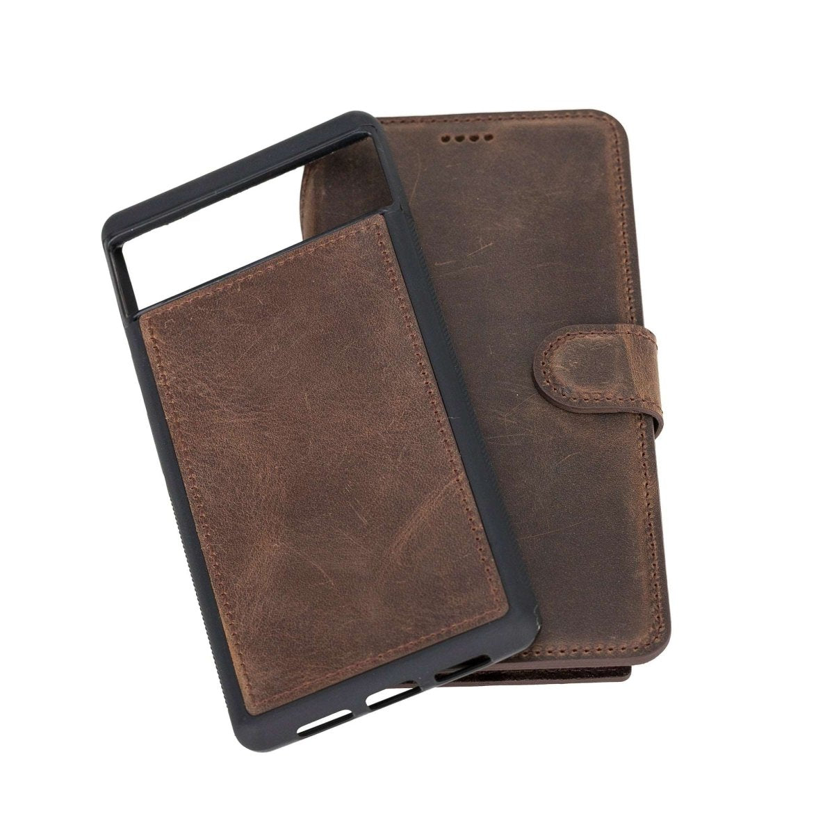 Bayelon Google Pixel 6 Detachable Leather Wallet Case