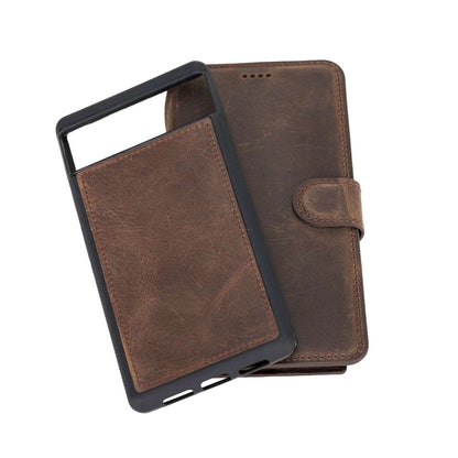 Bayelon Google Pixel 6 Detachable Leather Wallet Case