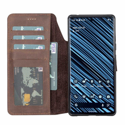 Bayelon Google Pixel 6 Pro Detachable Leather Wallet Case