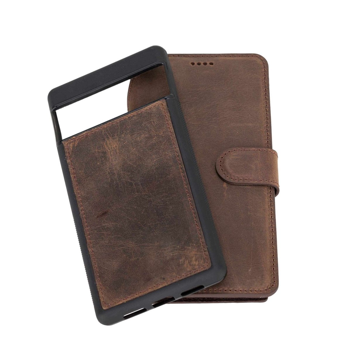 Bayelon Google Pixel 6 Pro Detachable Leather Wallet Case