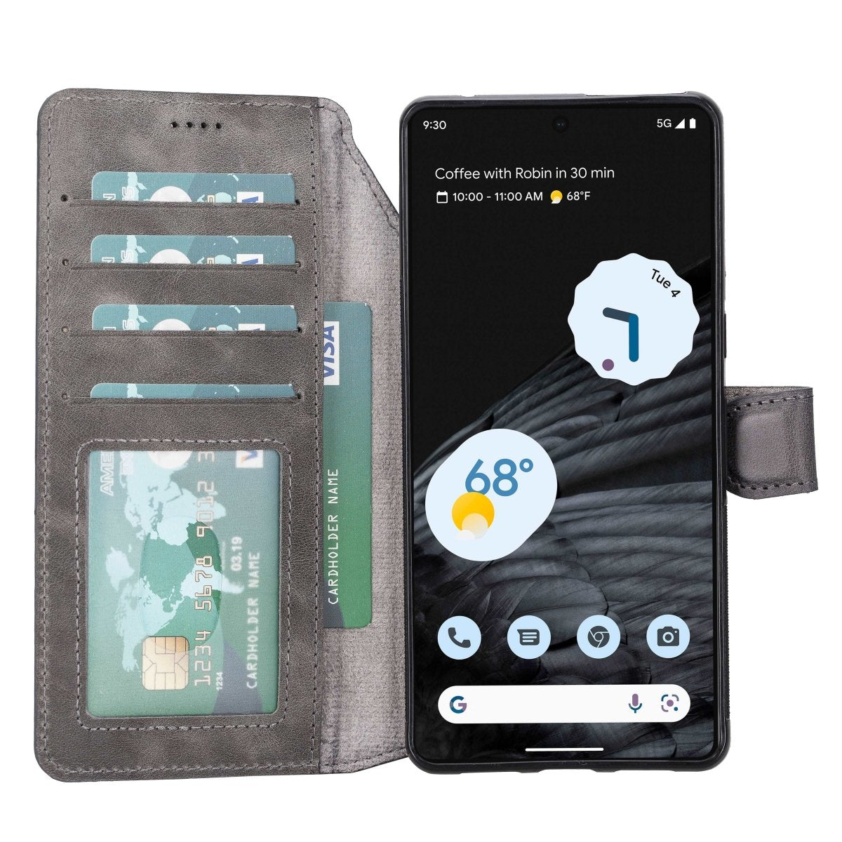 Bayelon Google Pixel 7 Pro Detachable Leather Wallet Case