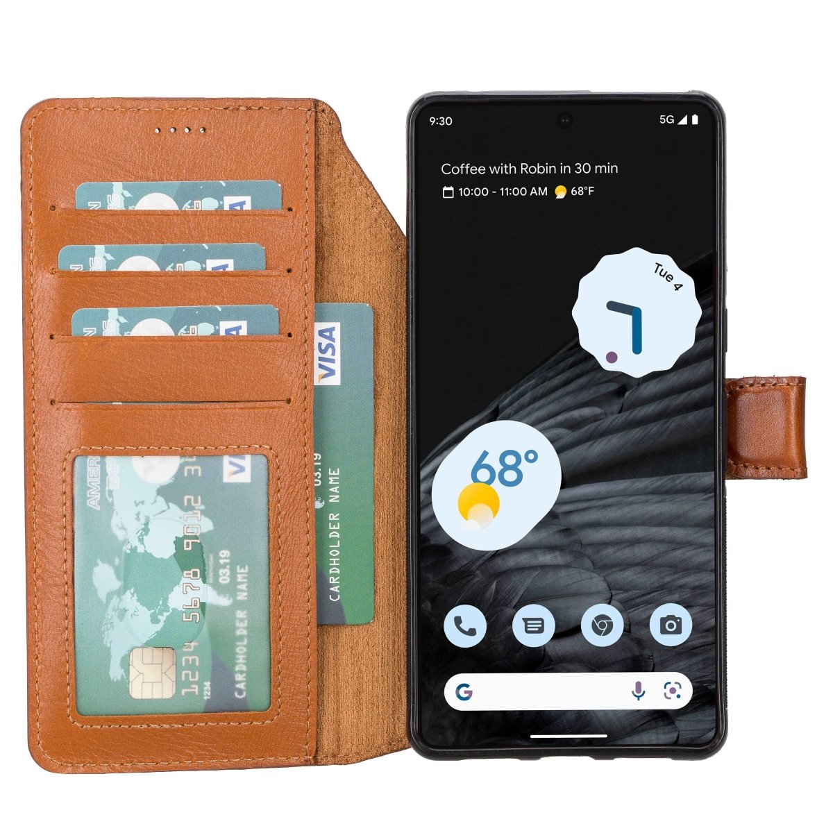 Bayelon Google Pixel 7 Pro Detachable Leather Wallet Case