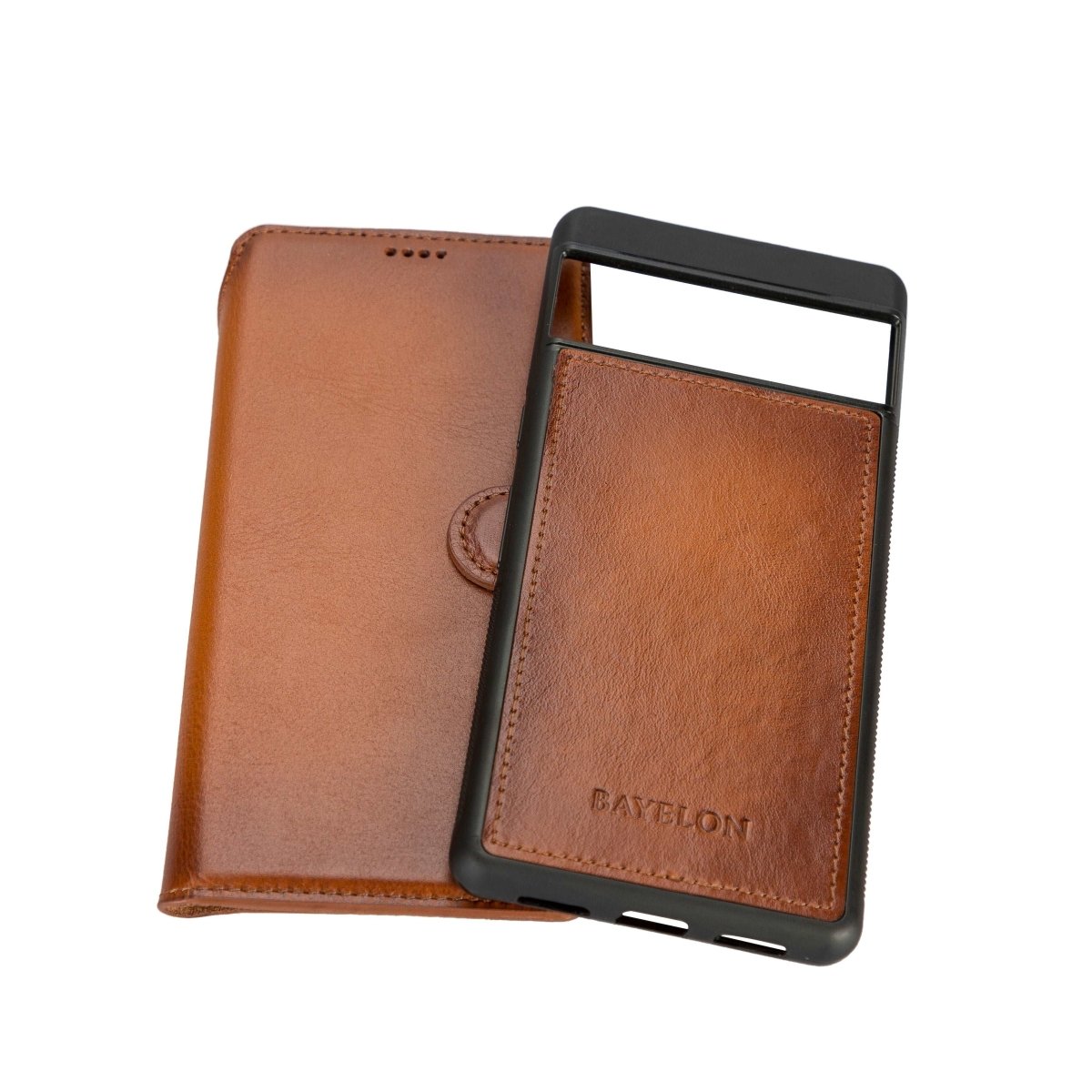 Bayelon Google Pixel 7 Pro Detachable Leather Wallet Case