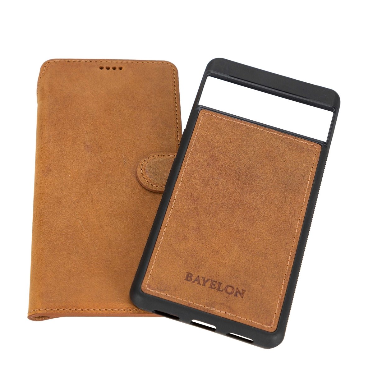 Bayelon Google Pixel 7 Pro Detachable Leather Wallet Case