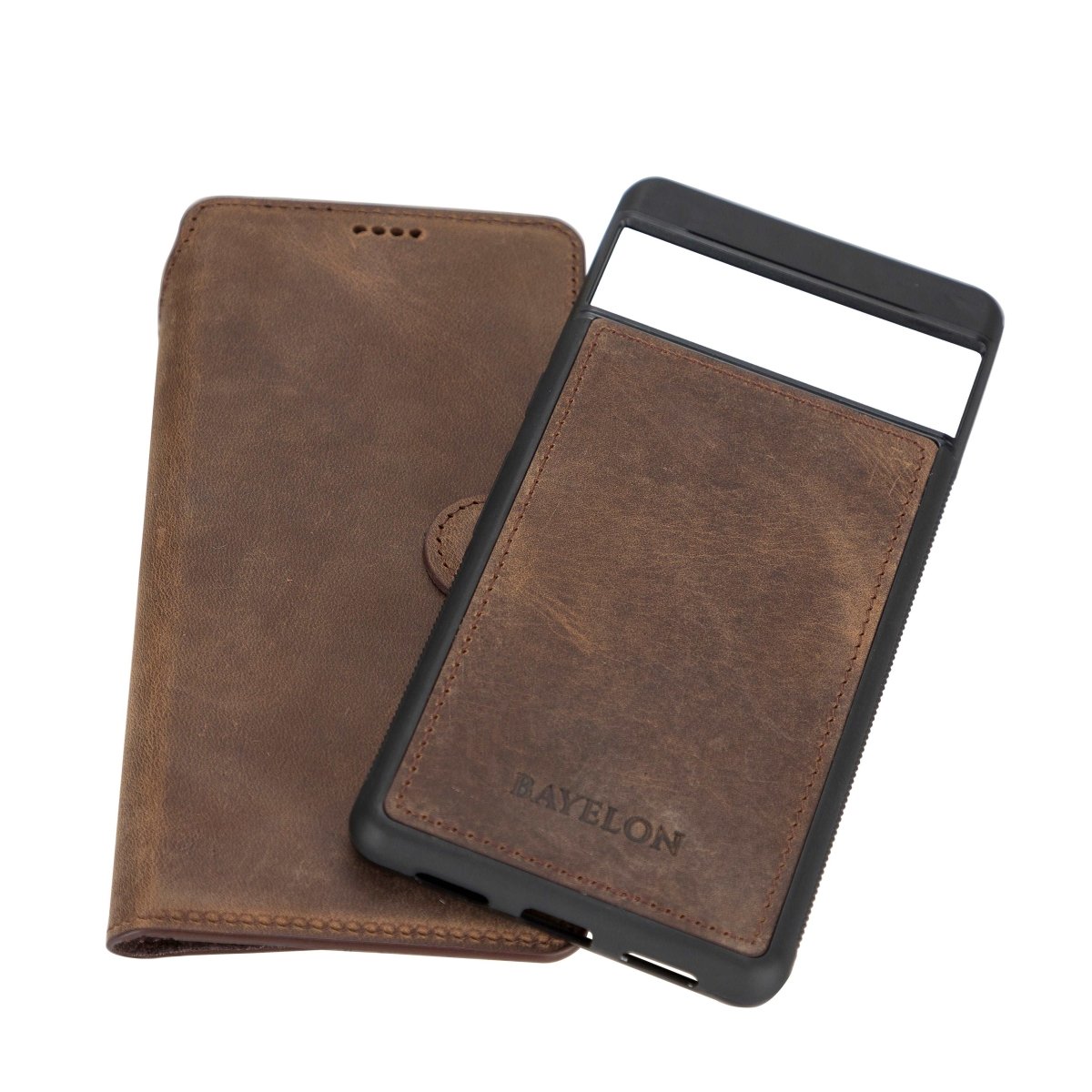 Bayelon Google Pixel 7 Pro Detachable Leather Wallet Case