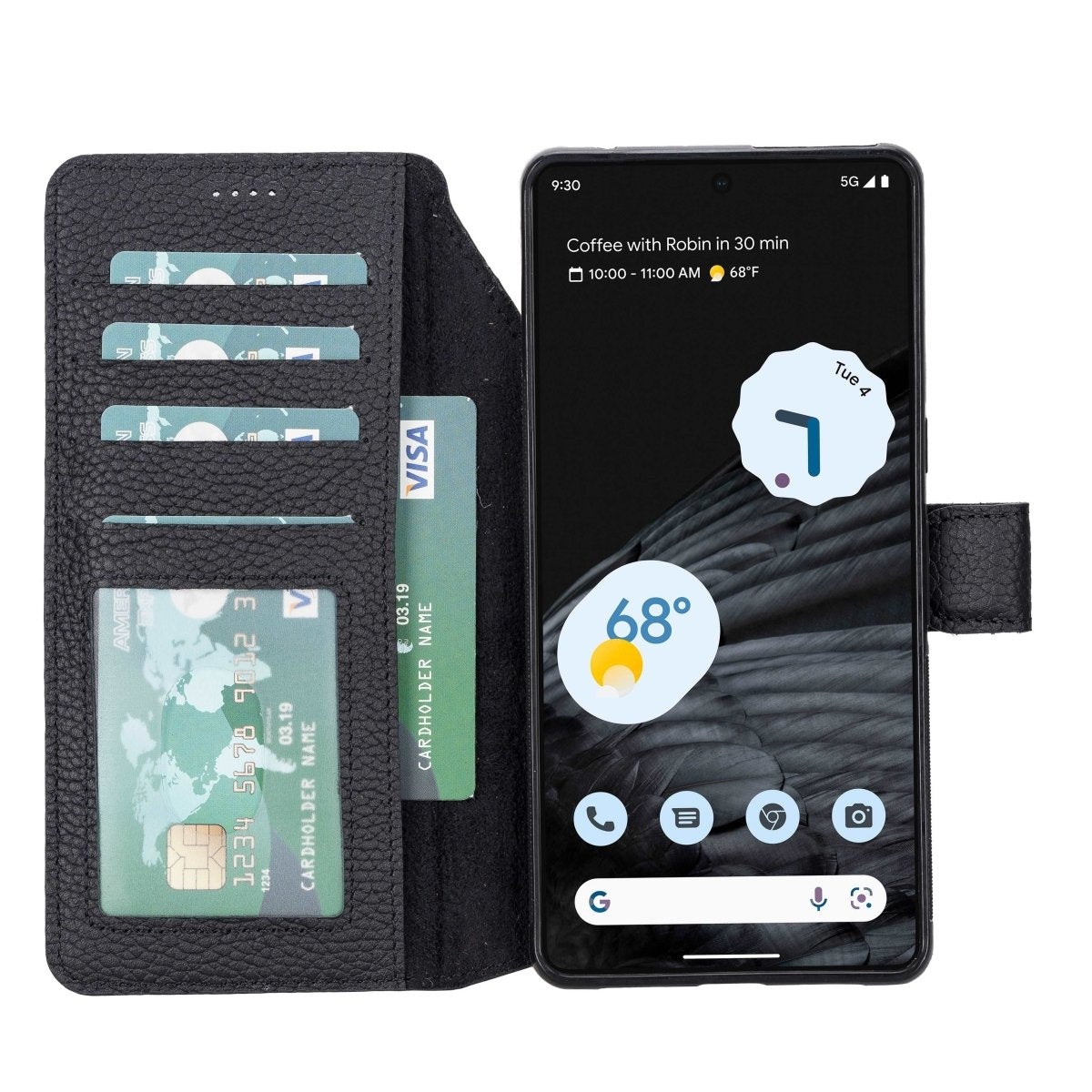 Bayelon Google Pixel 7 Pro Detachable Leather Wallet Case
