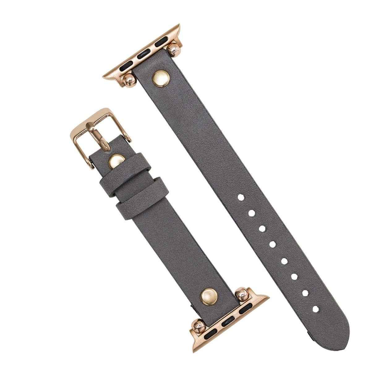 Bayelon Leather Apple Watch Band with a Rivet
