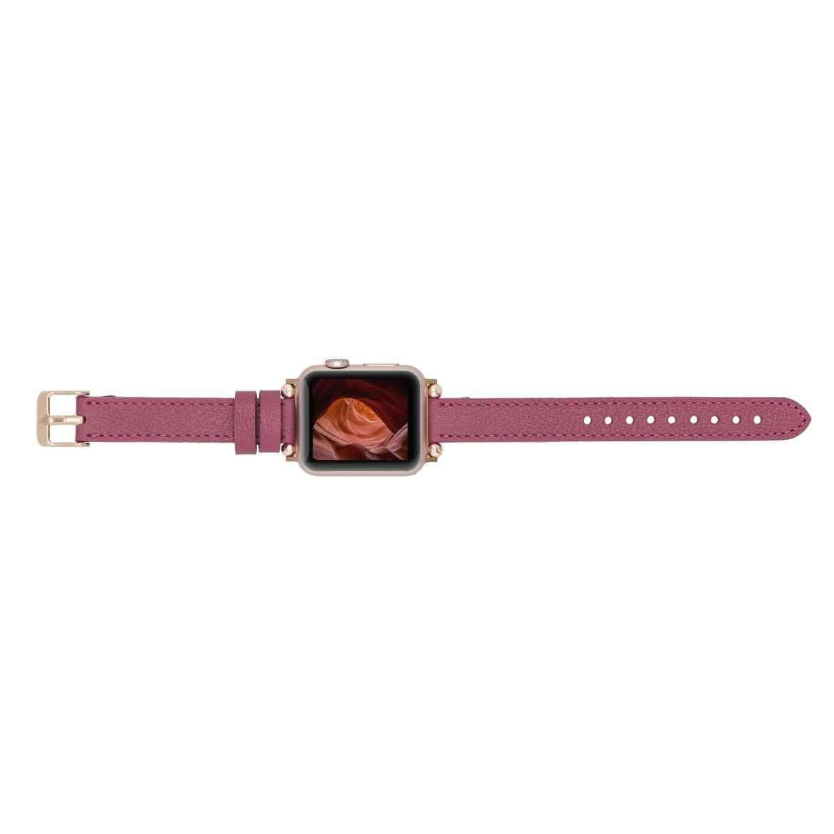 Bayelon Leather Apple Watch Band with a Rivet