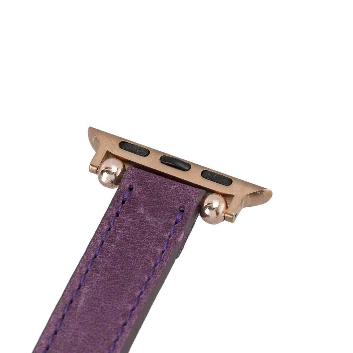 Bayelon Leather Apple Watch Band with a Rivet