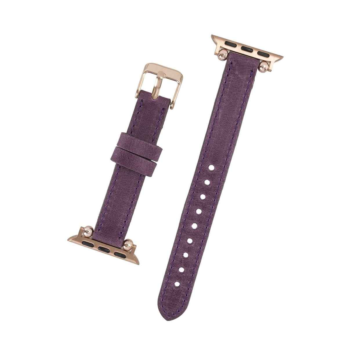 Bayelon Leather Apple Watch Band with a Rivet