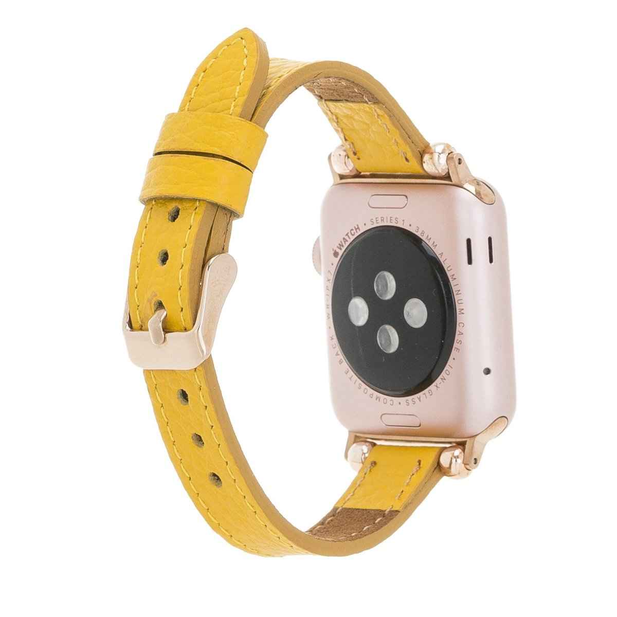 Bayelon Leather Apple Watch Band with a Rivet