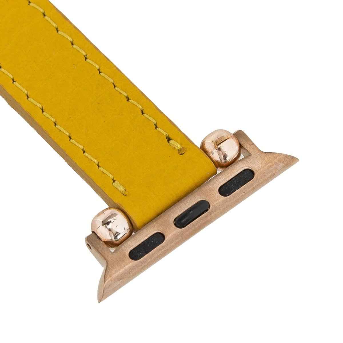 Bayelon Leather Apple Watch Band with a Rivet