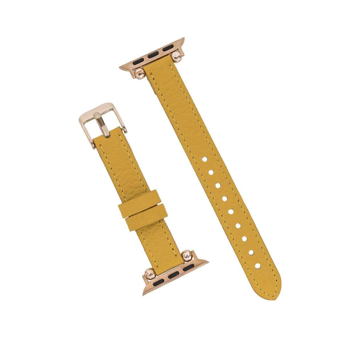 Bayelon Leather Apple Watch Band with a Rivet